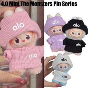 For Mini Labubu Doll 4.0 Pin for love Outfit Clothes Sweater Badminton Tennis Sports Clothing Shoes Set 10cm Plush Doll Series