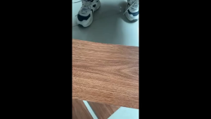 3D Vinyl Wood Grain Floor Stickers in Modern Style - PVC Vinyl Tiles that are Waterproof and Self-Adhesive