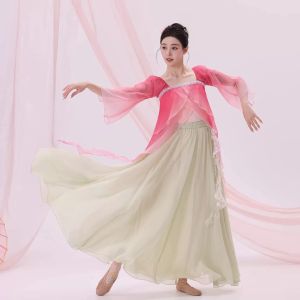 FULLBELIEF | Tang Style Classical Dance Performance Costume Loose Fit Two-piece Set
