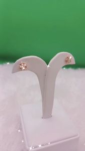 Giwang Arumi 02 Alloy Lapis Mas 18K Permata Zirconia Premium Quality & Tahan Lama EP007G