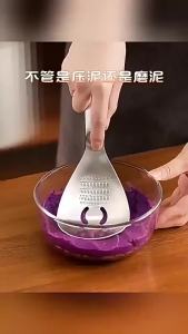 Stainless‑Steel Multi‑Function Grater Spoon for Garlic Ginger Vegetables