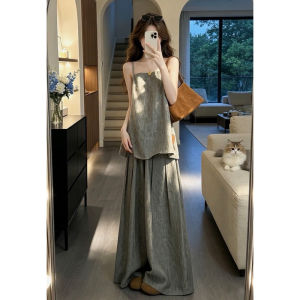 PEIZIXUAN | Relaxed Style Fashionable Grey Set Female Summer