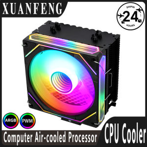 XUANFENG Compatible with Intel 115x/1700/1200/2011-3/i5/i7/AMD High Performance X99 Processor Cooler with 4/6 Heat Pipes RGB Fan