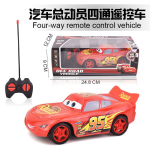 Cars City Lightning McQueens and Monster Truck 4ch RC Car Racing Vehicle Alloy Model Cartoons for Kids