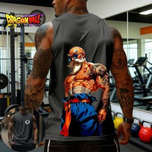 Bandai | Dragon Ball Fitness Muscle Turtle Immortal Sports Vest for Men Women of The Same Style A Must-have for Fried Streets in Summer