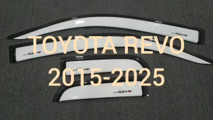 คิ้วกันสาดประตู กันสาด กันสาดประตู คิ้ว สีขาว รุ่น 2ประตู+แคบ โตโยต้า รีโว้ Toyota Revo 2015 2016 2017 2018 2019 2020 2021 2022 2023 2024 ใส่ร่วมกันได้