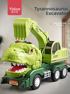YISBRO | Tyrannosaurus Dinosaur Excavator Toy Car Educational