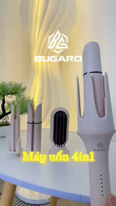 Máy uốn tóc 4 trong 1 Bugaro dễ dàng thay thế các đầu trục 283238mm và 1 đầu lực điện tạo kiểu mỗi ngày
