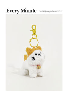 จี้กระเป๋าผ้าขนสัตว์น่ารักสไตล์ญี่ปุ่น EMINUTE ที่แขวนกระเป๋าเปียกพอดีกับกระเป๋าสะพายไหล่แบบมีสายคล้องคอ ตกแต่งด้วยสัตว์ปีกเล็ก ตุ๊กตาสัตว์น่ารัก ดีไซน์น่ารัก ตุ๊กตาสัตว์น่ารัก