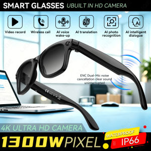 LIGE | Kính Thông Minh Thể Thao Ngoài Trời LIGE Mới Với Camera HD 1300W Chống Rung Gọi Video Bluetooth Dịch Thuật AI Kính Râm Tích Hợp RAM 2GB