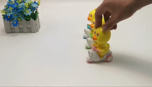 Mainan Anak Bayi Tekan Bebek Naik Sepeda Motor Mainan Edukasi Anak