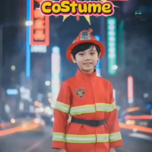 Kids Fireman Costume – Firefighter Career Role Play Uniform | Dress Up & Party Outfit