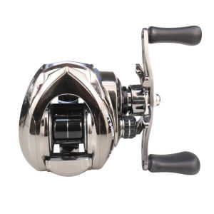 【TRAINFIS】 Baitcasting Reel 8KG Max Drag 5+1BB Chrome Painted Casting Reel 7.2:1 High Speed Gear Ratio Fresh Saltwater Fishing Reel BC