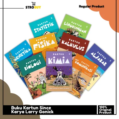 Buku Kartun Fisika Kalkulus Genetika Lingkungan Biologi Kimia Aljabar Komunikasi Statistik - Larry Gonick