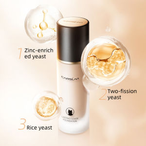 Carslan Oil Control Moisturizing Liquid Foundation Full Coverage Matte Cover Makeup 24H Long Lasting 30ml