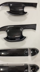 Ốp nắp sạc Ốp tay nắm cửa hõm cửa xe Vinfast VF5 / Herio Green Nhựa ABS vân carbon cao cấp