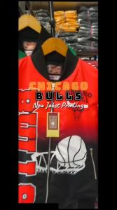 HOCKY Jaket Varsity Bomber Bulls Casual Vintage Full Printing Pria Wanita Terbaru Premium