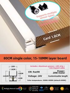 MOLISAI | Dual-Sided Illumination Sensor Layer Shelf Light 18mm