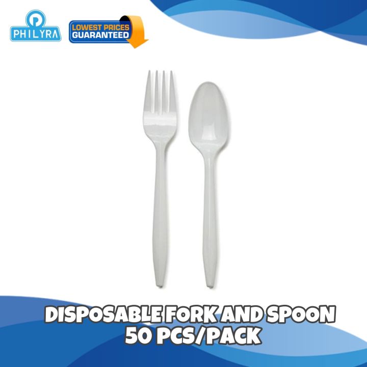 Disposable Spoon and fork 25 pcs. per pack Lazada PH