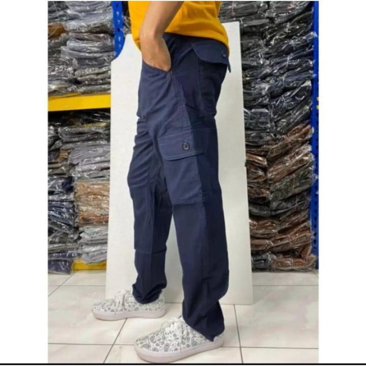 🇲🇾Seluar Kargo Six Poket Strightcut Sleck 6poket (B) Kain Tebal Cargo ...