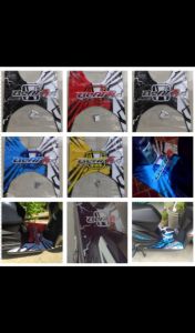 Honda Beat V2 fi Fiber Matting CRACK Design w/ Stainless Screw n Bolts / BEAT STREET