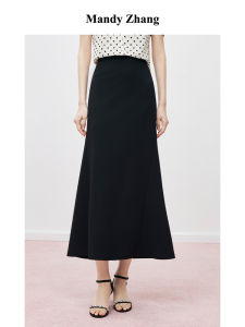 High-waist Elegant Black Mermaid Skirt