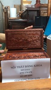 FREESHIP Hộp đựng tiết kiệm cao cấp gỗ Hương có khóa số an toàn trạm Mã Đáo Thành Công