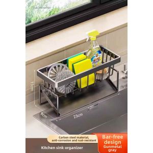 Kitchen Storage Rack Water Draining Organizer