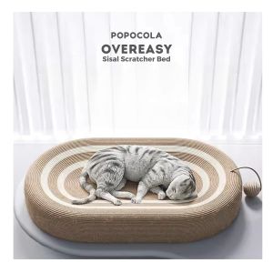 POPOCOLA Overeasy Sisal Scratcher Bed