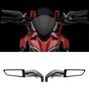 อุปกรณ์ตกแต่งรถจักรยานยนต์ กระจกมองข้างแบบ Stealth Winglets ปรับหมุนได้ สำหรับ Yamaha MT-03 07 09 R1 R3 R7 Xmax KTM BMW