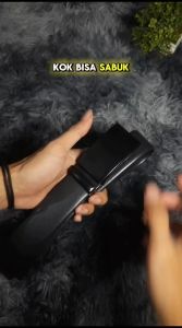 Ikat Pinggang Pria Kulit Premium Model Rel Otomatis Belt Sabuk Pria Original Import Termurah sb5