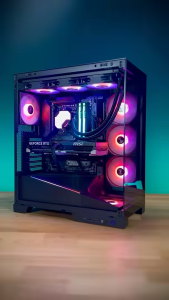 Okinos Mirage 4 / Cypress 3 / 5 Air / 7 / Aqua 93 / 9 MATX & ATX ARGB PWM Fan Pre-InstalledType C Port MidTower PC Casing