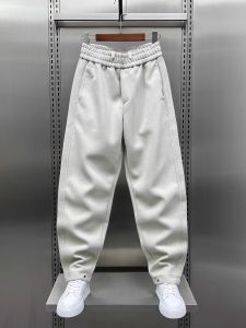 Mens American Straight Leg Sport Pants Spring Autumn Trendy Straight Casual Pants Elastic Waist Breathable Harlan Sweatpants