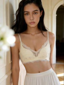 GAINREEL | Lace Gather Prevent Sagging Wireless Bra