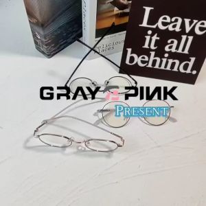 GENTLE FAWN Kacamata Antiradiasi Blueray Komputer/TV/HP/Laptop Model Oval Design Unik Bisa Minus Fashion Pria dan Wanita 29120