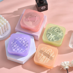 VEDO 💕COD Kotak Penyimpanan Puff Bedak Kotak Puff Bedak Tahan Debu Bernapas Kotak Puff Bedak Besar