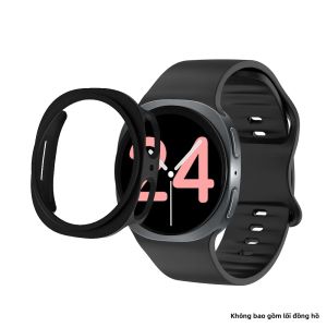 Dây Đeo Silicon Samsung Galaxy Watch 8/9 40MM/44MM Có Kính Bảo Vệ Màn Hình Rỗng Dây Đeo Thể Thao Tương Thích Với Phụ Kiện Galaxy Watch 9/8
