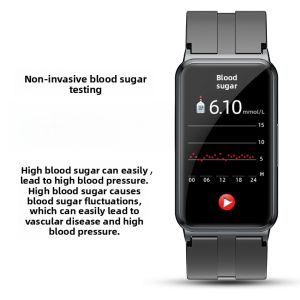 ZHIXIANSHANG | Authentic Medical Smart Bracelet 24H Monitoring Non-Invasive Blood Glucose ECG Oxygen Temperature Heart Rate Breath Atrial Fibrillation Seniors Health Snoring Alarm Watch