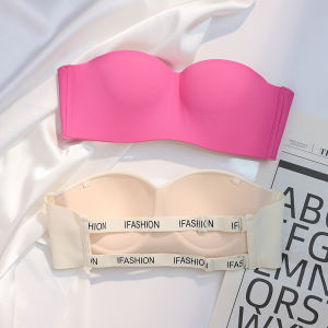 Strapless Intimates Womens Non-Slip Push up Small Breast Size Exaggerating Bra Wireless Thick Flat Chest Special Summer Halter Tops Bra
