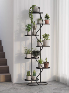 Thickened Iron Art Plant Stand Multi-Layer Floor-Mounted Balcony Storage Rack Living Room Potted Plant Stand Indoor Green Ivy Display Stand