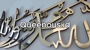 PENGERJAAN SEHARI JADI..!!! Kaligrafi Akrilik \\\"LAILAHAILLALLAH MUHAMMADARRASULULLAH\\\" Laser Cutting Modern Bukan Kayu/MDF Anti Karat Anti Busuk. Kualitas Premium Hiasan Dinding Islami / Islamic Wall Art / Ramadhan Decoration / Eid Decoration Queenous.id