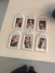 INS Style Cute Card Holder Pendant 3 Inch Photocard Card Sleeve Kpop Idol Card Holder Backpack Accessories Fans Gifts