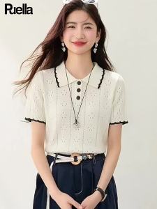 puella | Áo Thun Tay Ngắn Cổ Sơ Mi Thời Trang Và Trẻ Trung