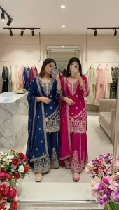 [PRE-ORDER 15 DAYS] READYMADE EMBROIDERED GEORGETTE PAKISTANI SHARARA SUIT {ETA:2026-12-31}