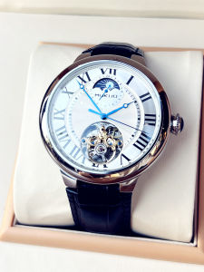 New 2024 Blue Balloon Automatic Mechanical Watch Waterproof Hollow out Mens Fashion Trending Tournbillon Wristwatch