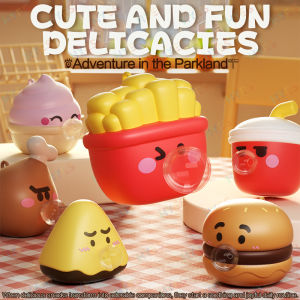 HYES Stress-relieving Toys Cartoon Food Pop Bubble Squeeze Toys Relieve Anxiety Spit  Bubbles Toy Gifts For Boy Girl Kids Adults