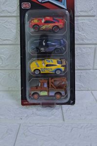 CARS TOY 4IN1 DIE CAST METAL CAR TOY FOR KIDS LIGHTNING MCQUEEN AND FRIENDS TOY FOR KIDS (SIZE: 3 INCHES)