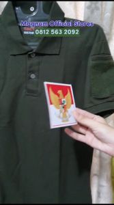 Kaos PERBAKIN Polo Lengan Panjang dan Pendek Tactical PDL Free Bonus 3 Emblem Patch Prepet Perekat Velkro Army