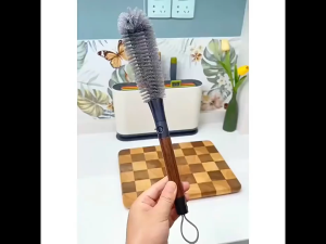 2-in-1 Bottle Brush with Straw Brush Long Handle Water Bottle Scrubbing Brush