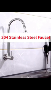 HOMS Solid Sink Cold Tap Single Kitchen Sink Faucet Cold Water Tap SInki Water Tap Kepala Paip